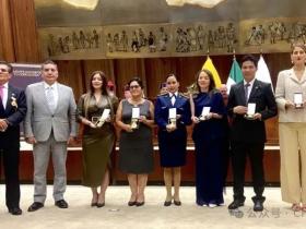 广东台山籍侨领曾文科获“曼努埃拉.萨恩斯奖”